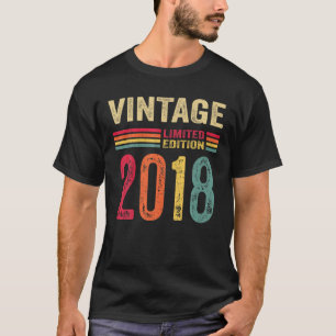 4 Jahre Alte Geschenke Vintag 2018 Limited Edition T-Shirt