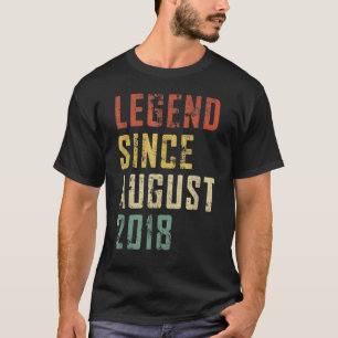 4 Jahre alte Legende Seit August 2018 4. Geburtsta T-Shirt
