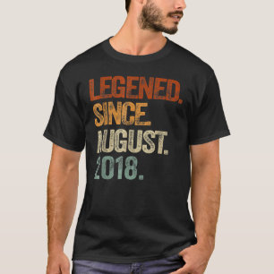 4 Jahre alte Legende Seit August 2018 4. Geburtsta T-Shirt