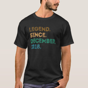 4 Jahre alte Legende Seit Dezember 2018 4. Geburts T-Shirt