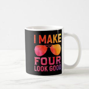 4 Jahre alter Kindergeburtstag Zitat Grafik Funny Kaffeetasse