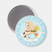 4 Jahre alter Unicoron-Magnet Magnet (Vorderseite/Rückseite)