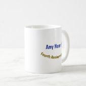 4 Jahre INDIVIDUELLE NAME OM Jubiläumsfeier Kaffeetasse (VorderseiteRechts)