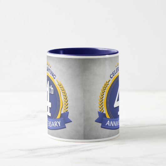 4 Jahre Kaffeepause Tasse (Zentrum)