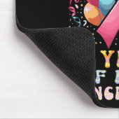 4 Jahre Krebs-freies Brustkrebs Mousepad (Ecke)