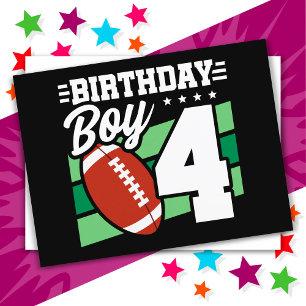 4 Jahre Party Thema 4. Geburtstag Junge Postkarte