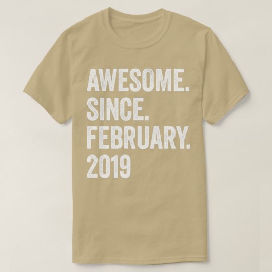 4 Jahre Phantastisch seit Februar 2019 4. Geburtst T-Shirt (Design vorne)