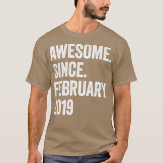 4 Jahre Phantastisch seit Februar 2019 4. Geburtst T-Shirt