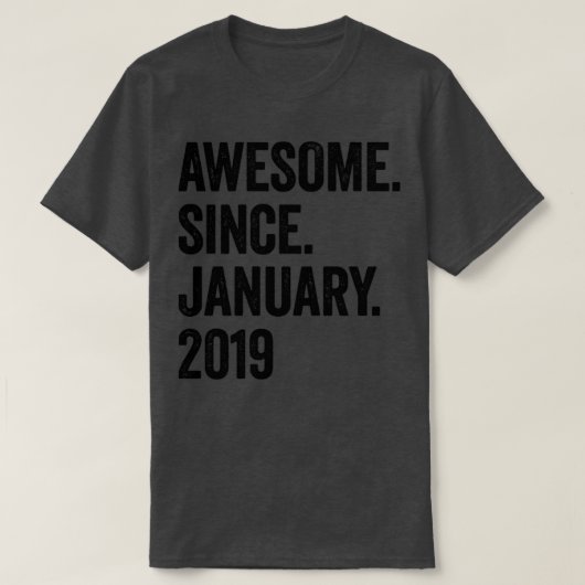 4 Jahre Phantastisch seit Januar 2019 4. Geburtsta T-Shirt (Design vorne)