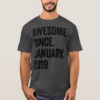 4 Jahre Phantastisch seit Januar 2019 4. Geburtsta T-Shirt