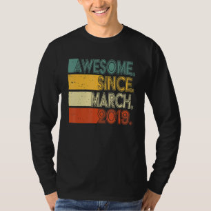 4 Jahre Phantastisch seit März 2019 4. Geburtstag T-Shirt