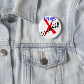 4 Jahre Rot X-Raucher Button (Beispiel)