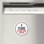 4 Jahre sauber und nüchtern Magnet (In Situ (Geschirrspüler))