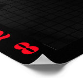 4 JAHRE TRUMP BLACKOUT CALENDAR POSTER (Ecke)