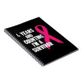 4 Jahre und Zählen Ich bin ein Überlebender Brustk Notizblock (Rechte Seite)