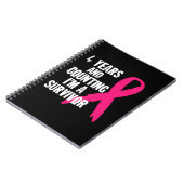 4 Jahre und Zählen Ich bin ein Überlebender Brustk Notizblock (Linke Seite)