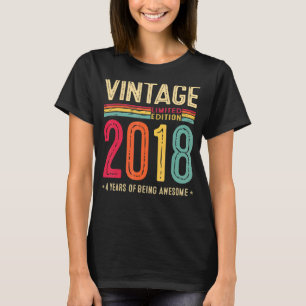 4 Jahre Vintag 2018 T-Shirts 4. Geburtstag Jungen