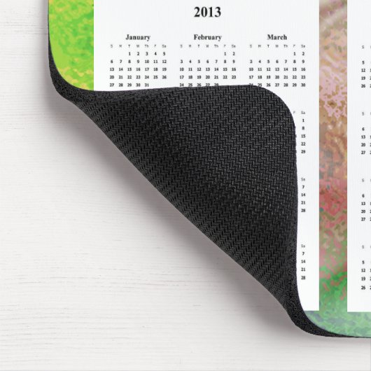 4-Jahres-Kalender über den Hintergrund für das Des Mousepad (Ecke)