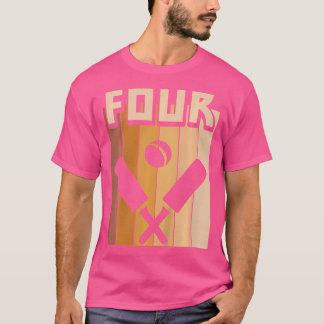 4-jähriges Cricket-Geburtstagskamerad Mädchen 4. G T-Shirt