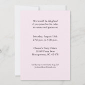 4-Jähriges Geburtstags-Party EinladungenZebra Einladung (Rückseite)