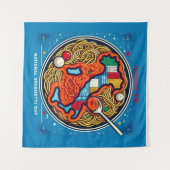 4. Januar - Nationaler Spaghetti-Tag Wandteppich (Vorderseite (Horizontal))