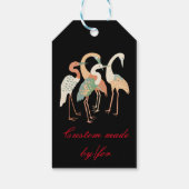 4 Japanische Krane Thunder_Cove Geschenkanhänger (Rückseite)