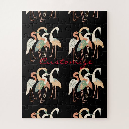 4 Japanische Krane Thunder_Cove Puzzle (Vertikal)