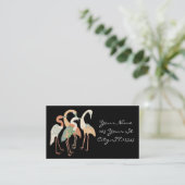 4 Japanische Krane Thunder_Cove Visitenkarte (Stehend Vorderseite)