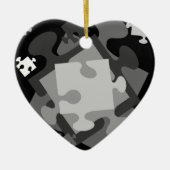 4 Jigsaw Pieces Keramik Ornament (Vorne)