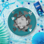 4 Jigsaw Pieces Pappteller (Party)