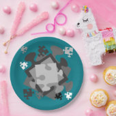 4 Jigsaw Pieces Pappteller (Party)