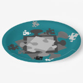 4 Jigsaw Pieces Pappteller (Schrägansicht)
