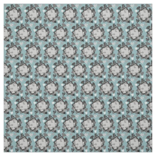 4 Jigsaw Pieces Stoff (Muster)