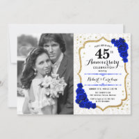 4. Jubiläum mit Foto - Sapphire White Gold