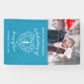 4. Jubiläum Topaz personalisiertes Foto Banner (Horizontal)