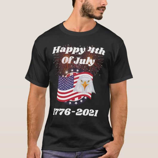 4. Juli 1776-2021 T - Shirt (Vorderseite)
