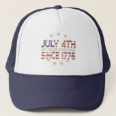 4. Juli - 1776 - 250 Jahre Baseball Cap Truckerkappe (Vorderseite)