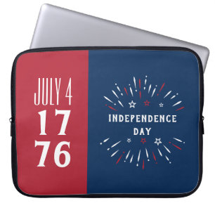 4. Juli 1776 Amerika Unabhängigkeitstag Feuerwerke Laptopschutzhülle