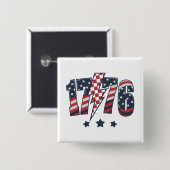 4. Juli 1776 Button (Vorne & Hinten)