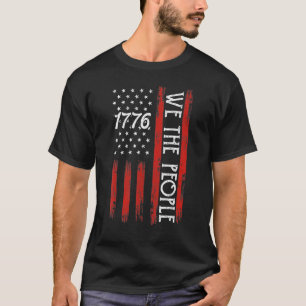 4. Juli 1776 für Männer Wir Menschen Amerikaner F T-Shirt