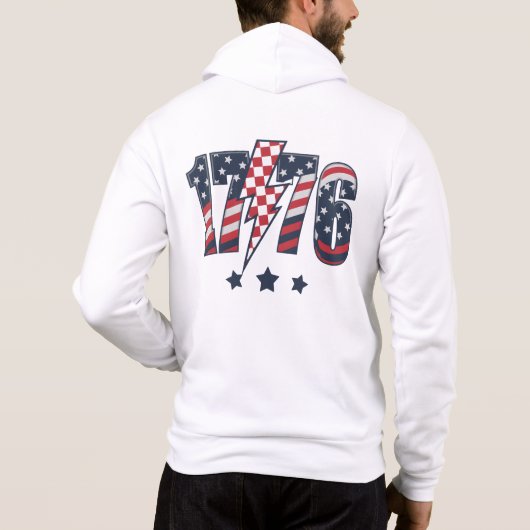 4. Juli 1776 Hoodie (Rückseite)