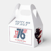 4. Juli 1776 Party zum Unabhängigkeitstag Geschenkschachtel (Rückseite)