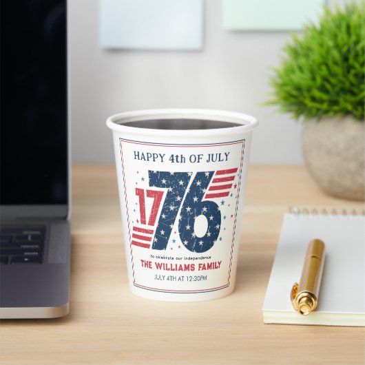 4. Juli 1776 Party zum Unabhängigkeitstag Pappbecher (InSitu)