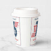 4. Juli 1776 Party zum Unabhängigkeitstag Pappbecher (Rechts)