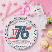 4. Juli 1776 Party zum Unabhängigkeitstag Pappteller (Party)