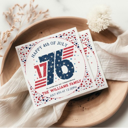 4. Juli 1776 Party zum Unabhängigkeitstag Serviette