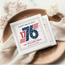 4. Juli 1776 Party zum Unabhängigkeitstag Serviette