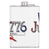 4. Juli 1776 Sterne & Streifen Flachmann (Rückseite)