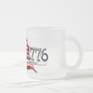 4. Juli 1776 Sterne & Streifen Mattglastasse