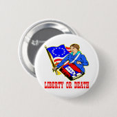 4. Juli 1776 Unabhängigkeitstag Button (Vorne & Hinten)
